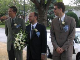 Peter with groomsmen